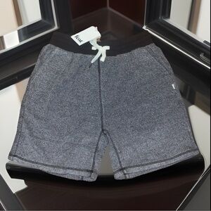 FEAT. Mens Athletic Fit Blanket Blend Soft Back Pocket Has Zipper Lounge Shorts-